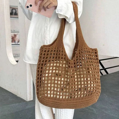 SANDWEAVE – Crochet Woven Beach Tote Bag