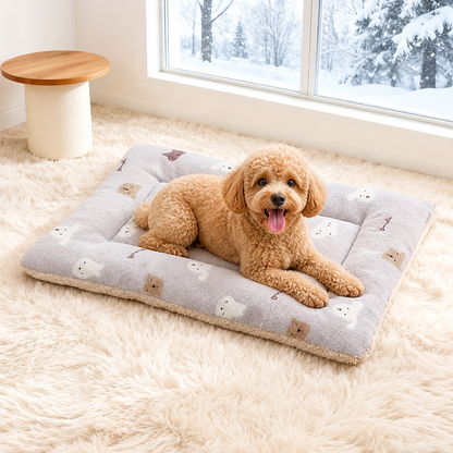 Ortekor Double-Sided Fleece & Machine Washable Dog Bed