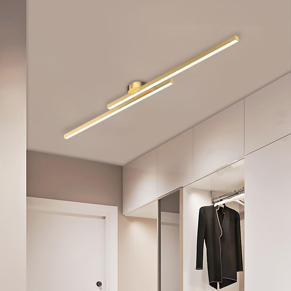 Flush Mount LED Ceiling Light Fixture — Low Profile Round Disc 8.3 in for Bedroom Hallway Entry — Modern Aluminum & Acrylic Surface Mount wi