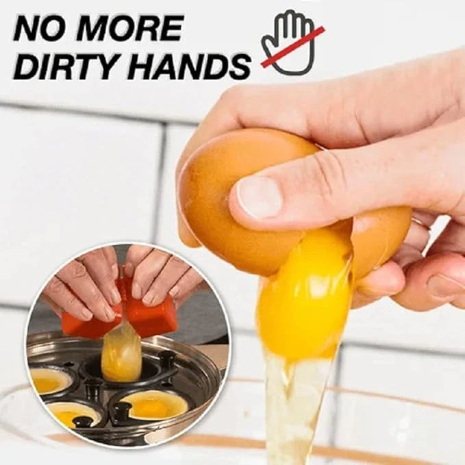 Hard-Boiled Egg Shell Cracker Tool for Kitchen Cooking Quick Clean Cracking Breakfast Prep Gadget Egg Peeling Device for Salads Meals Recipe