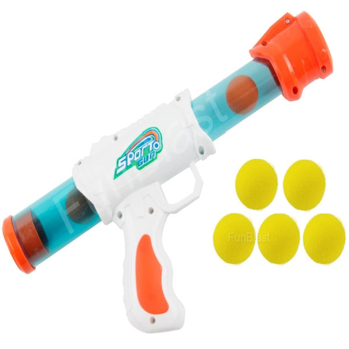 Interactive Air Pressure Shooting Game with 5 Soft EVA Balls | Safe Indoor & Outdoor Fun for Kids