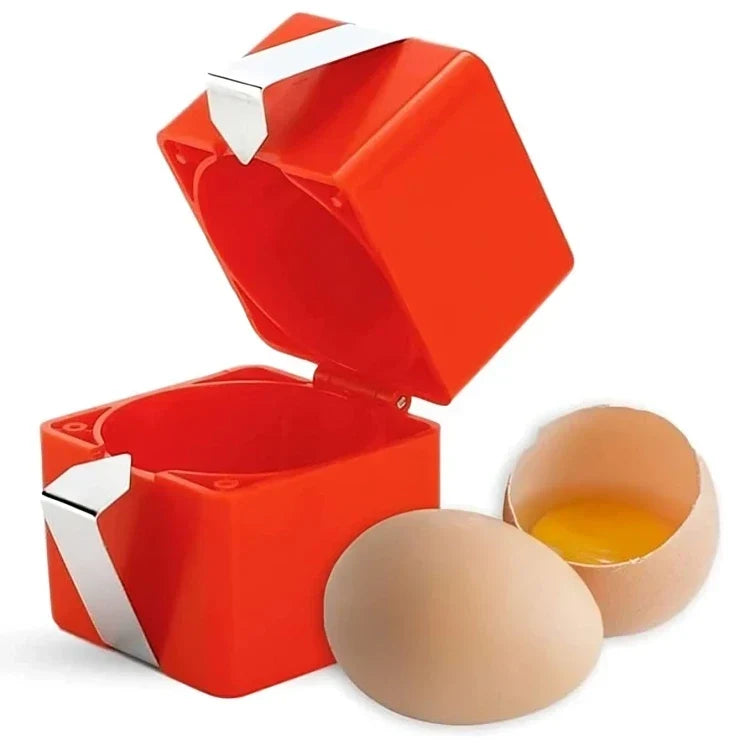 Hard-Boiled Egg Shell Cracker Tool for Kitchen Cooking Quick Clean Cracking Breakfast Prep Gadget Egg Peeling Device for Salads Meals Recipe