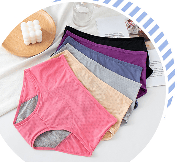 High-Waisted Leak-Proof Period Underwear for Women – Absorbent Incontinence Protection with Odor Control – Washable Reusable Design for Heav