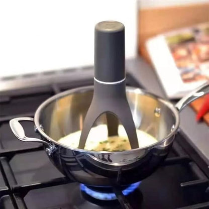 Hands-Free Pan Stirrer for Sauces & Soups | Battery-Powered Kitchen Gadget for Even Cooking & Pot Stirring | Cordless Mixing Tool