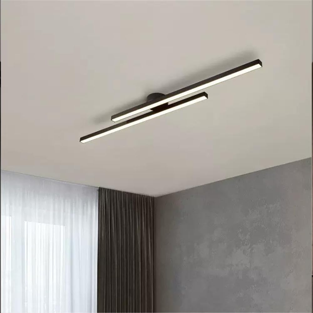 Flush Mount LED Ceiling Light Fixture — Low Profile Round Disc 8.3 in for Bedroom Hallway Entry — Modern Aluminum & Acrylic Surface Mount wi