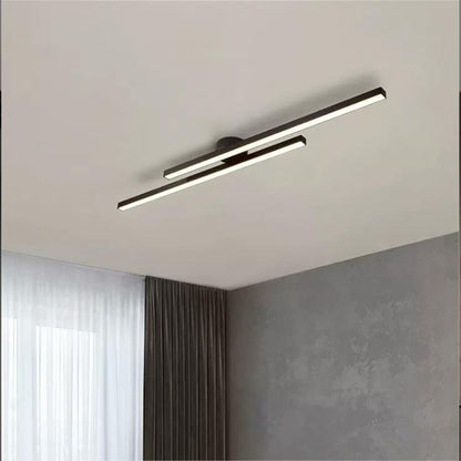 Flush Mount LED Ceiling Light Fixture — Low Profile Round Disc 8.3 in for Bedroom Hallway Entry — Modern Aluminum & Acrylic Surface Mount wi