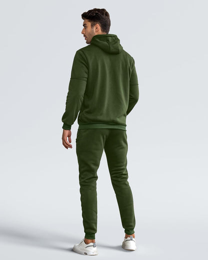 Men's Athletic Two-Piece Jogger Set with Pullover and Pants – Lightweight Breathable Tracksuit for Training, Gym & Casual Lounge Wear