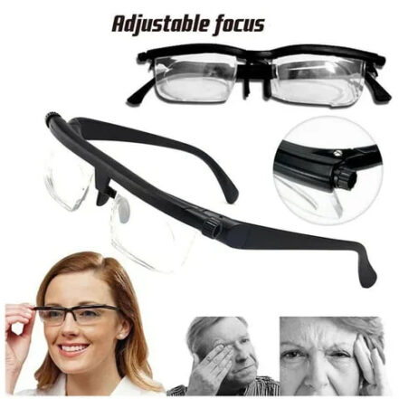 Variable Focus Eyewear for Distance and Close-Up Vision – Manual Dial Lenses for Reading, Driving & Everyday Use
