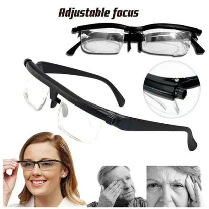 Variable Focus Eyewear for Distance and Close-Up Vision – Manual Dial Lenses for Reading, Driving & Everyday Use