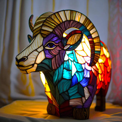 Modern Animal Art Sculpture Table Lamp with Soft LED Glow for Living Room & Bedroom Decor