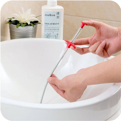 Drain Snake Hook Tool for Kitchen Sink Tub Shower Hair Clog Removal Unclogging Plumbing