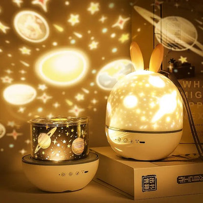 Star & Ocean Projection Night Light for Kids with Music & Remote Control | Rechargeable Galaxy Projector for Nursery Bedroom | Soothing