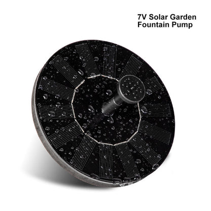 Solar-Powered Floating Fountain Pump for Ponds, Bird Baths & Pools – Energy-Free Water Feature with Interchangeable Spray Heads