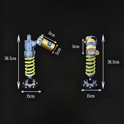 Racing Shock Absorber Desk Light with Rechargeable LED & Touch Dimmer for Gaming Rooms & Garages