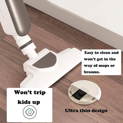 Floor-Mount Push-Lock Door Holder | Zinc Alloy Stopper for Living Room Office Bedroom Hallway | Non-Magnetic Release Mechanism