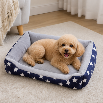 Ortekor Blue Star Easy-Clean Polyester Dog Mat