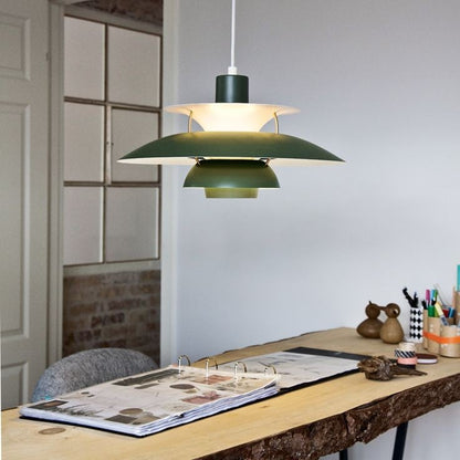 Adjustable Cord Pendant Light with Metal Shade – Modern Drop Ceiling Fixture for Kitchen & Dining Room