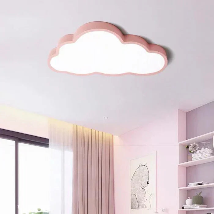 Cloud-Shaped LED Ceiling Light Fixture for Kids Bedroom Nursery Playroom Soft Warm White Glow 3000K Energy-Saving Acrylic Modern