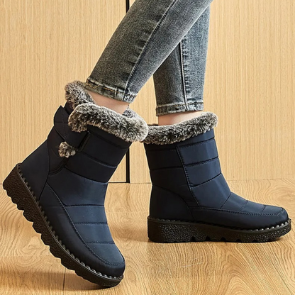 Women's Insulated Winter Boots Waterproof with Plush Lining & Anti-Slip Sole for Snow, Cold Weather, Daily Wear & Outdoor Activities