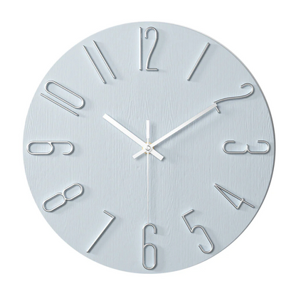 12-Inch Silent Quartz Timepiece for Bedroom & Office – Lightweight Plastic Frame, Battery Operated, Easy Read Display