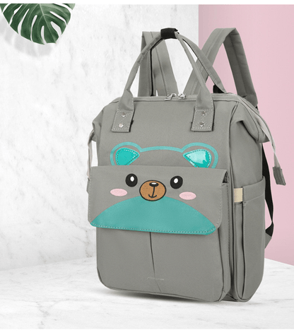 Multi-Pocket Baby Backpack with Insulated Bottle Holders & Stroller Straps for Travel