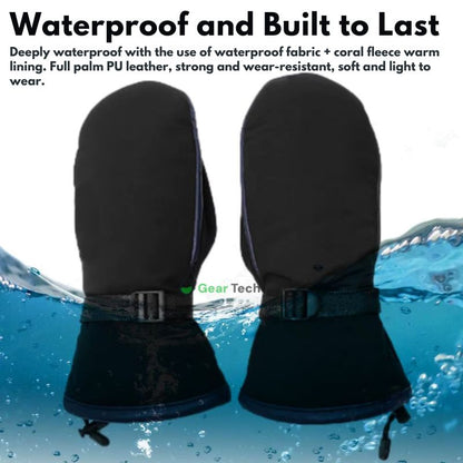 USB Powered Heated Winter Gloves with Dual-Zone Warming & Anti-Slip Palm for Outdoor Activities