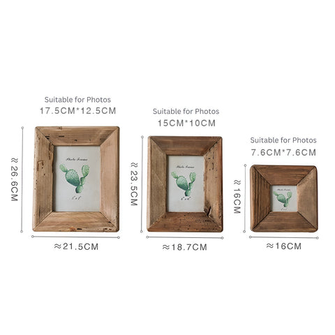 Heritage Picture Frames - Solid Wood, Rustic Design