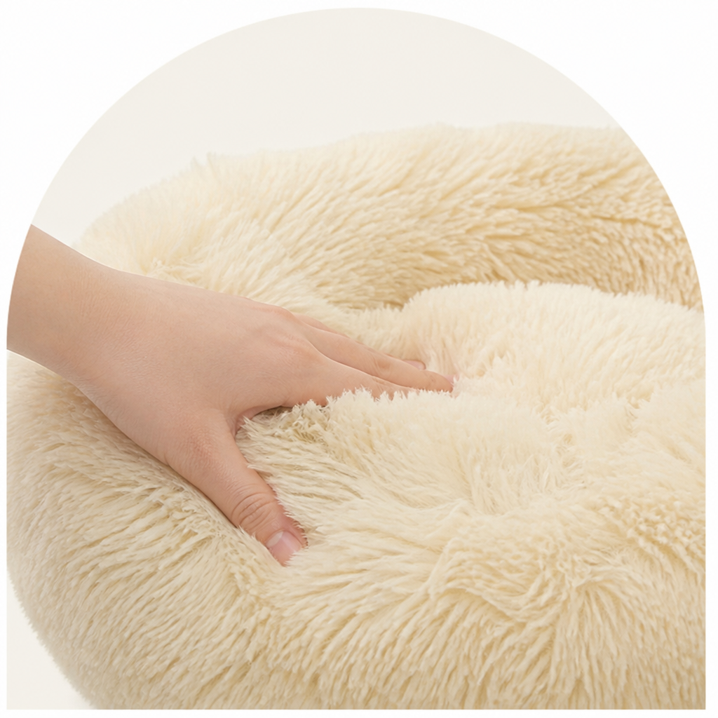 Ortekor Alpaca Plush High-Rebound Pet Bed