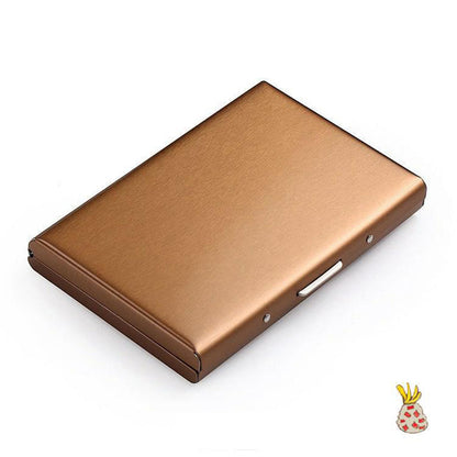 Slim Metal Card Holder with RFID Blocking Technology for Credit Cards & Cash