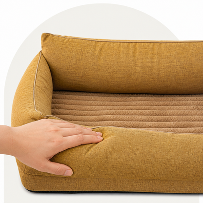Ortekor Orthopedic Egg-Crate Foam Dog Bed (Water-Resistant Washable Cover)
