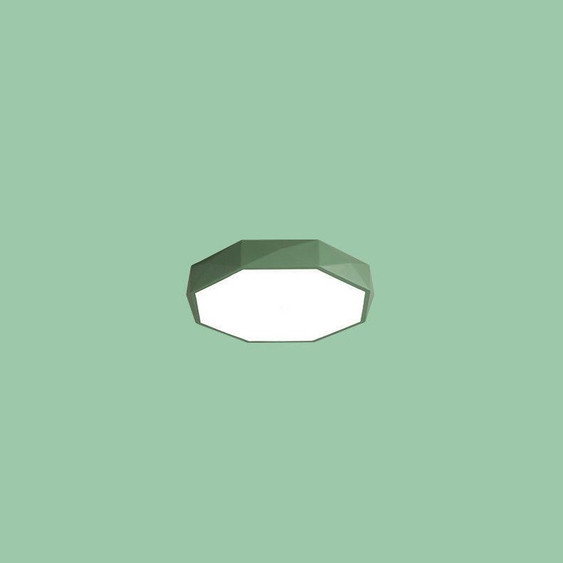 Abstract Scandinavian LED Ceiling Light Flush Mount Minimalist Round Indoor Fixture for Bedroom Living Room Hallway Modern Nordic Style