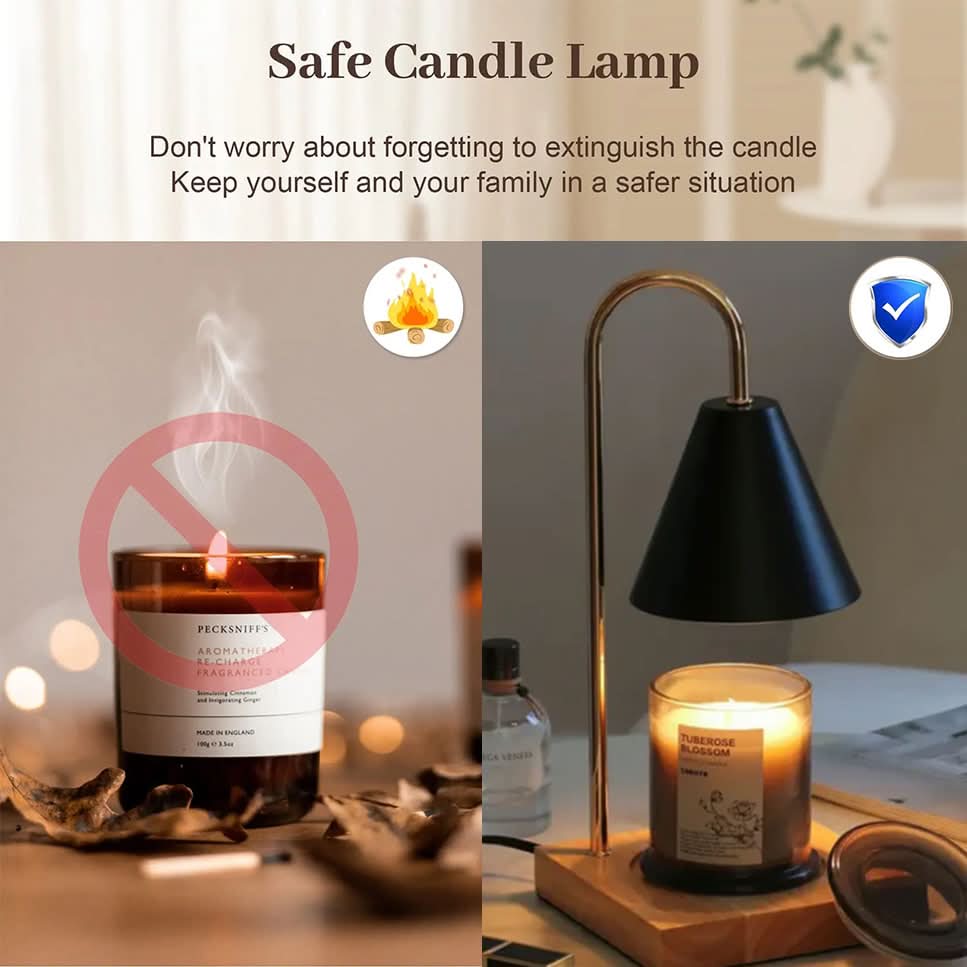 WARMELLE – Timed Candle Warmer Lamp for Elegant Living Spaces