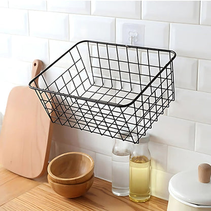 Daxon Storage Basket - Durable Iron, Compact Design