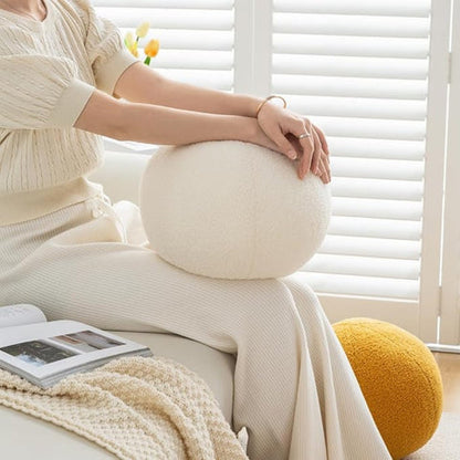 Polo Ball Cushion - Boucle Fabric, Playful Design
