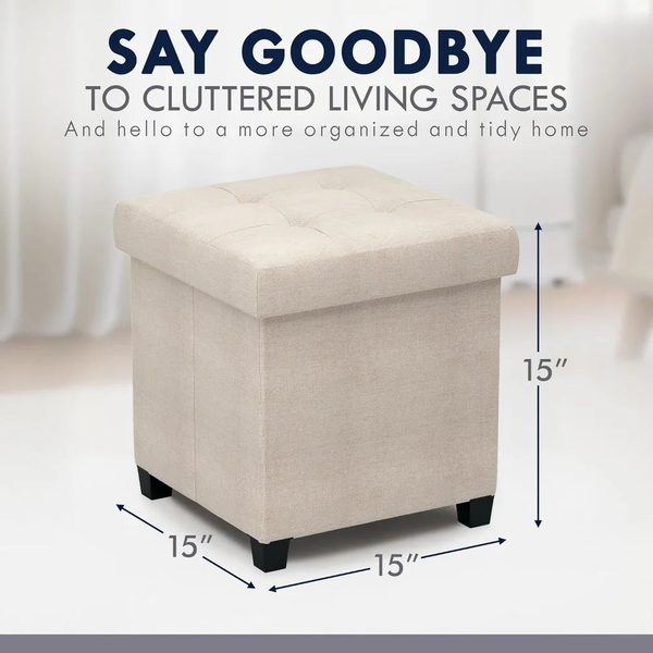 COMFYNEST – Square Storage Ottoman Bench