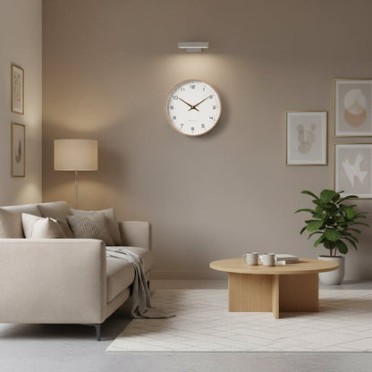 NordWood – Scandinavian Wooden Wall Clock – Minimalist Timeless Design