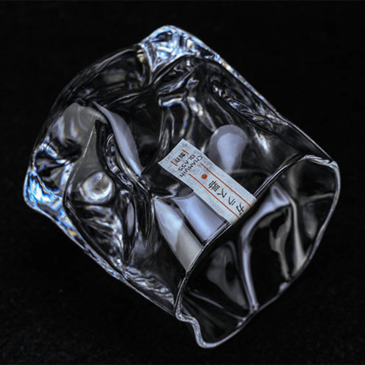 Hand-Cut Crystal Whiskey Tumbler with Traditional Faceted Pattern for Home Bar