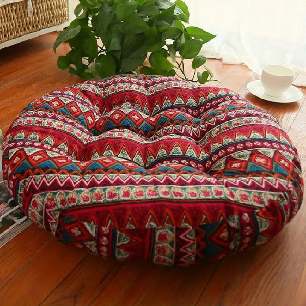 BohoBloom – Round Cotton Floor Cushion