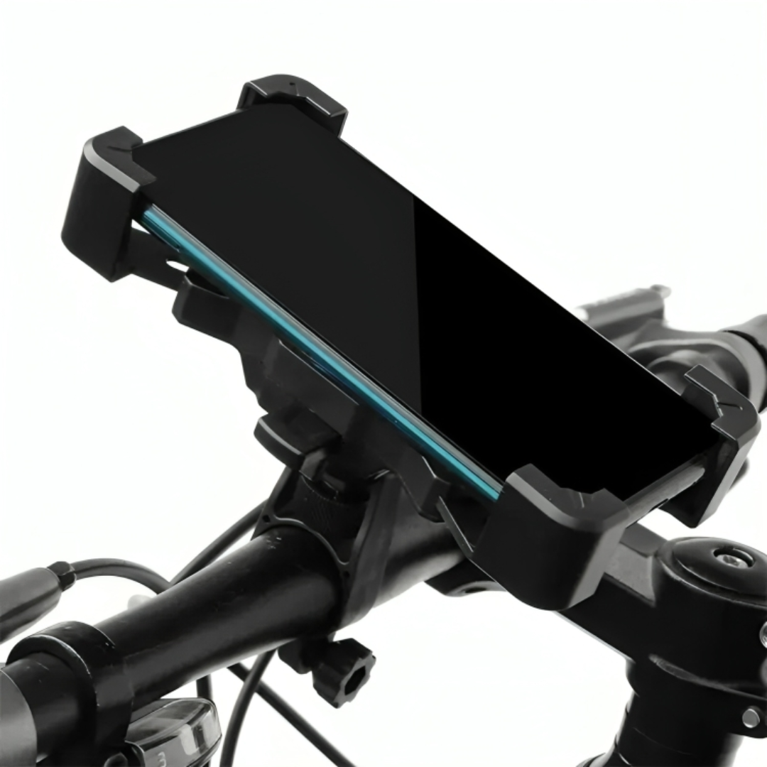 Rotating Phone Mount for Bike Handlebar – 360° Adjustable Smartphone Holder for Bicycle, Motorcycle & E-Bike – Universal Fit for iPhone