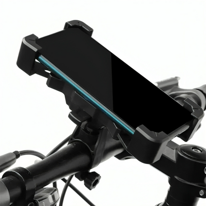 Rotating Phone Mount for Bike Handlebar – 360° Adjustable Smartphone Holder for Bicycle, Motorcycle & E-Bike – Universal Fit for iPhone