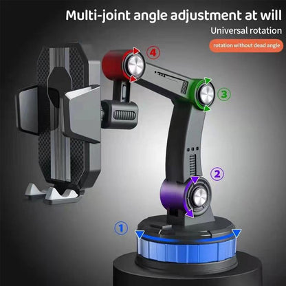 Telescopic Dashboard Phone Mount with Suction Cup for iPhone, Android & All Smartphones | Car Phone Holder with 360° Rotation & Adjustable