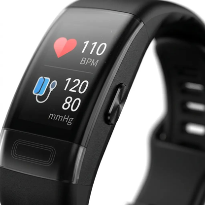Fitness Tracker with Continuous Heart Rate, Blood Pressure & ECG Monitoring for iOS & Android