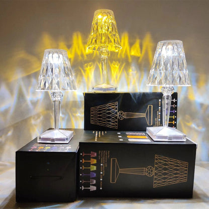 Luxury Crystal LED Desk Lamp with Sparkling Design