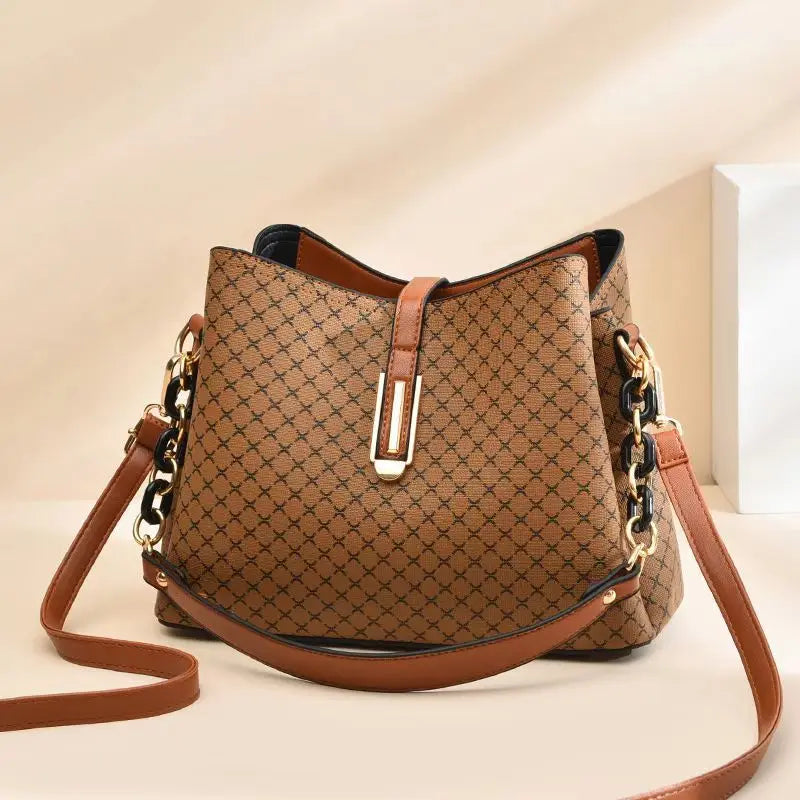 Structured Shoulder Bag with Top Handle – Vegan Leather Crossbody Purse for Women – Everyday Tote with Adjustable Strap for Work & Weekend
