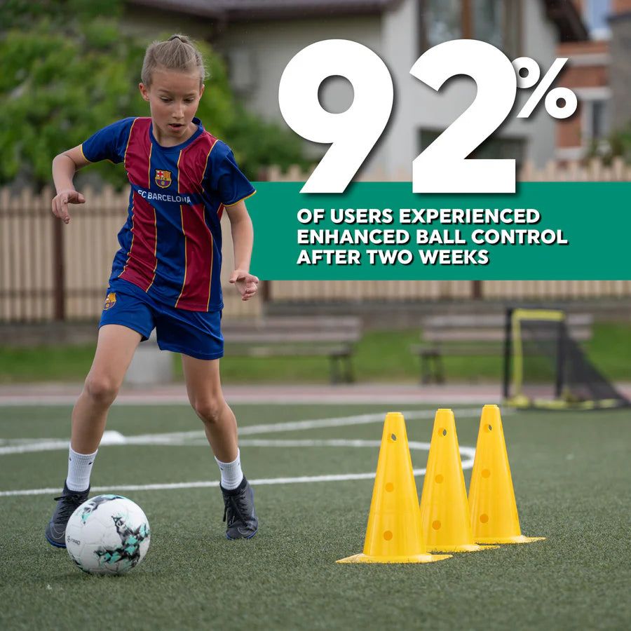 Soccer Skills Trainer Mat 35 in × 24 in Indoor Practice Set Footwork Drills Ball Control Kit for Kids Youth Players at Home