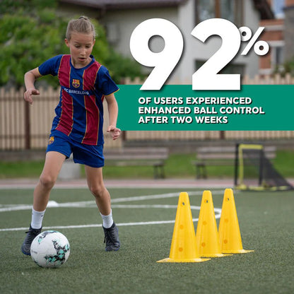 Soccer Skills Trainer Mat 35 in × 24 in Indoor Practice Set Footwork Drills Ball Control Kit for Kids Youth Players at Home