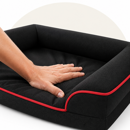 Ortekor Orthopedic Egg-Crate Foam & Non-Slip Dog Bed (Removable Washable Cover)