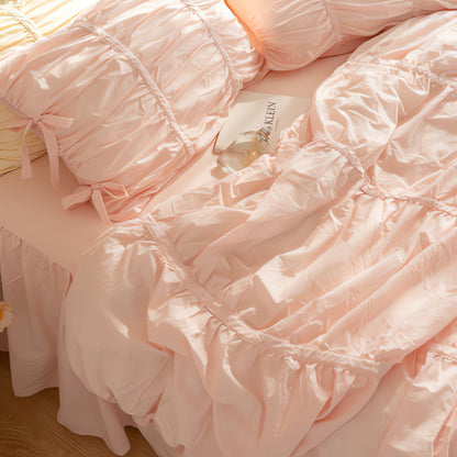 RoyalRuffle – Vintage Lace Bedding 4-Piece Set