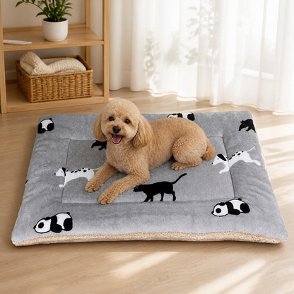 Ortekor Double-Sided Fleece & Machine Washable Dog Bed