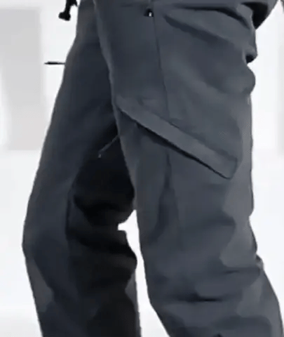 Cargo Pants Multiple Pockets Relaxed Fit Cotton Blend